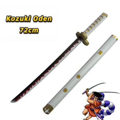 One Piece Cosplay Roronoa Zoro Katana Sword PU Trafalgar Sword Law Role Playing Yuki Samurai prop Party toy Sword 72cm