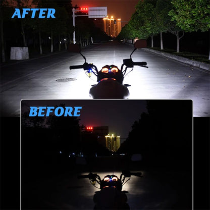 1/4 unidades Farol de motocicleta Luz de trabalho Spot Light 6 LED Auxiliar Farol de motocicleta Lâmpada de neblina de moto Scooter Lâmpadas modificadas