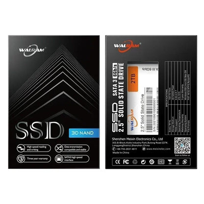 WALRAM 1TB SSD 512GB 2.5 SATA3 SSD 128GB 120GB 2TB 500GB 480GB Disco Rígido para Laptop 240GB 256GB Interno SATA 3 HDD Para PC Desktop