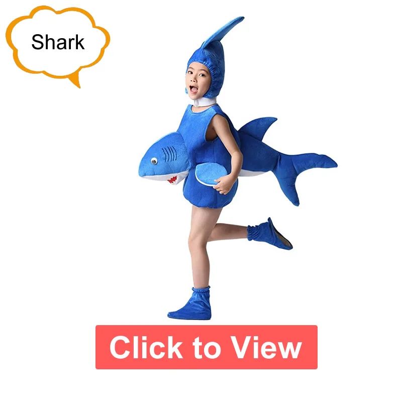 Sea Turtle Cosplay Costume Children‘s Marine animals Performance Clothing Set Hat Clothes Shoe Kids Anime Octopus Shark Dolphin