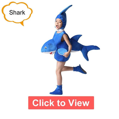 Sea Turtle Cosplay Costume Children‘s Marine animals Performance Clothing Set Hat Clothes Shoe Kids Anime Octopus Shark Dolphin