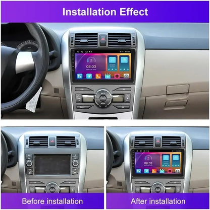 Central Multimídia Android 13.0 de 9 Polegadas 2GB+32GB para Toyota Corolla 2009-2013, GPS de Carro, Navegação, Rádio, Toca-Fitas, DSP e Carplay