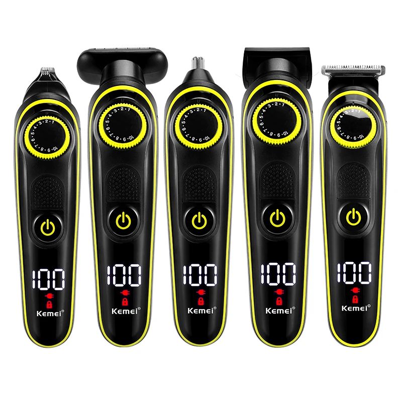 Kemei Electric Hair Clipper Multifunctional Men's Trimmer Electric Shaver Men's Razor Nose Trimmer KM-696 Hair Clipper