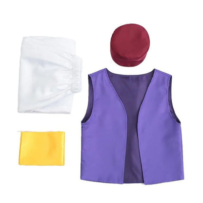 Anime Prince Aladdin Costume Magic Lamp Cosplay Halloween Party Carnival Performance Outfit Carnival Birthday Party Costume