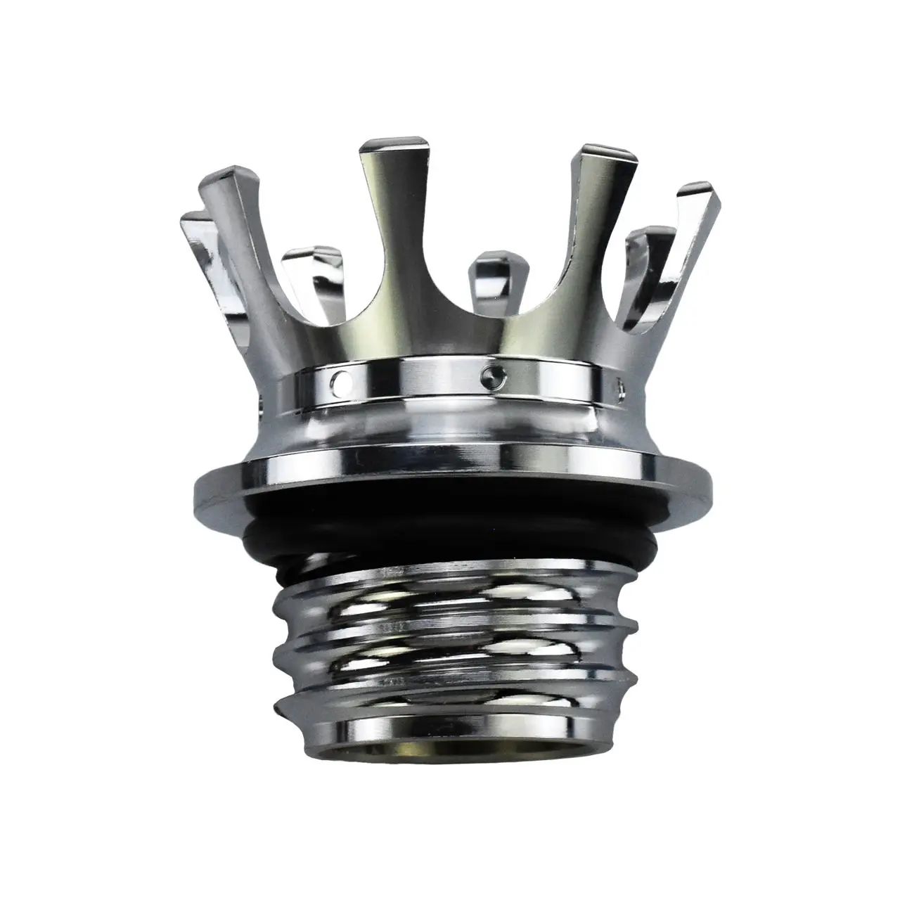 Tampa de combustível/óleo cromada preta para motocicleta Harley Sportster 883 1200 XL XR Iron Dyna Touring Softail FLHR