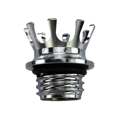 Tampa de combustível/óleo cromada preta para motocicleta Harley Sportster 883 1200 XL XR Iron Dyna Touring Softail FLHR