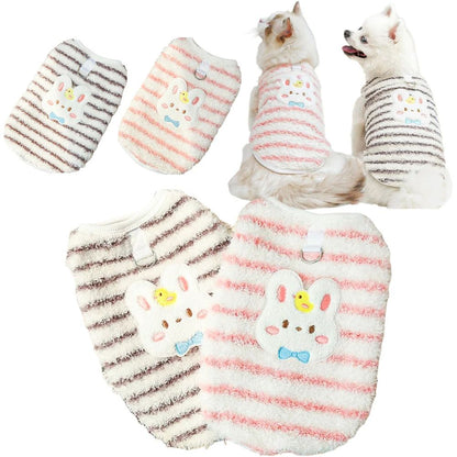 Colete Térmico de Flanela para Cães e Gatos, Jaqueta Quente de Lã para Filhotes, Gatos Sem Pelos, Raças Pequenas, Roupas Confortáveis de Outono Inverno para Pets