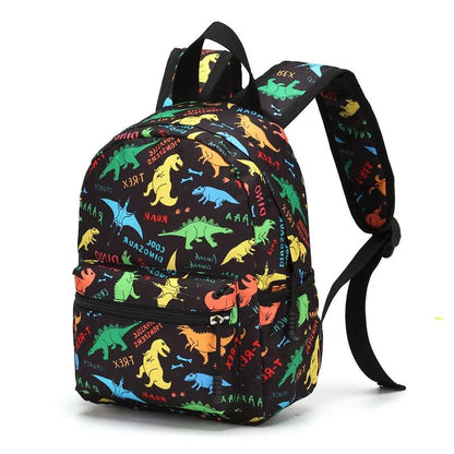 Children's Adjustable Shoulder Backpack Jurassic Cartoon Bags Boys Girls Student Large Capacity Backpacks Kids School Travel Bag