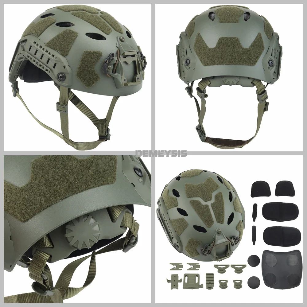 Tactical Fast Helmet Airsoft CS Game Helmets Outdoor Sports Hunting Shooting Paintball Head Protective Gear