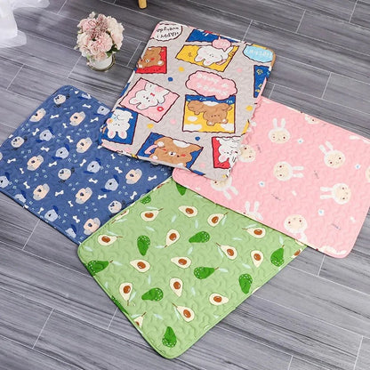 Tapete de Verão para Pets Cobertor Gelado à Prova de Umidade para Cães Almofada para Sofá e Chão Hipoalergênico para Gatos Capas de Cama para Pets Respiráveis