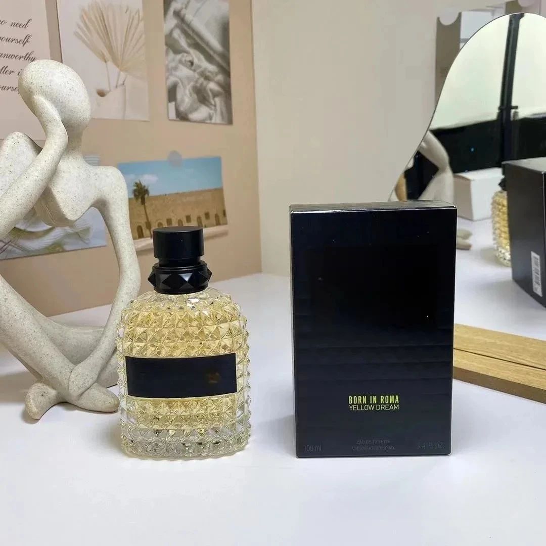 Perfume 100ML Charmoso Sexy Feminino Spray Corporal Perfumes Masculinos e Femininos Frangrância de Longa Duração de Alta Qualidade Born in Roma