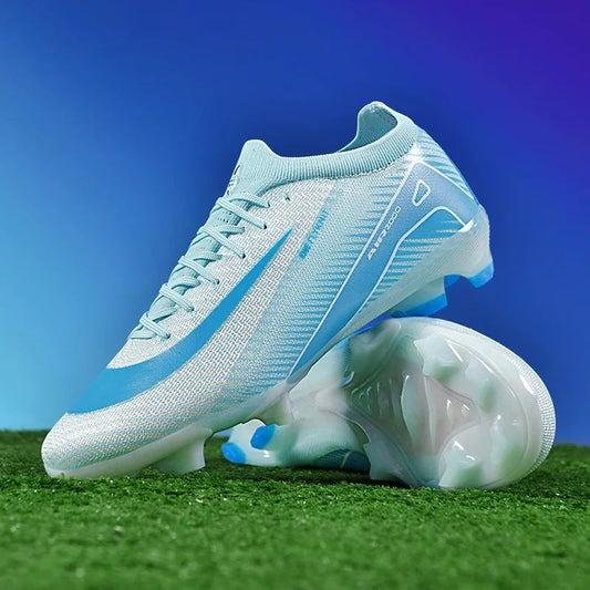 New Men Football Boots Cleats Grass Adult Soccer Shoes Ankle Sport Training Outdoor Ultralight Non-Slip Futsal Comfortable