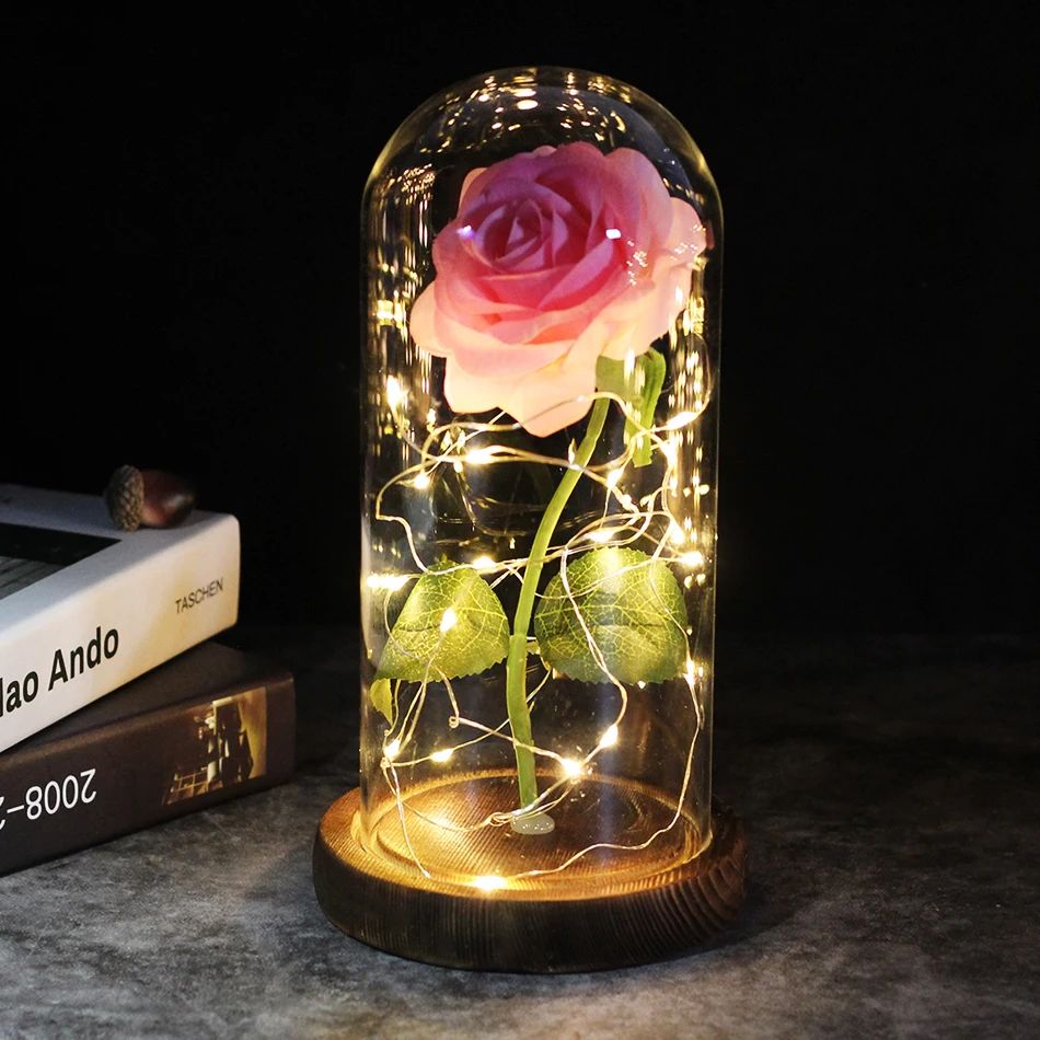 2026 Drop shipping Galaxy Rose Artificial Flowers Beauty and the Beast Rose Wedding Decor Creative Valentine's Day Mother's Gift