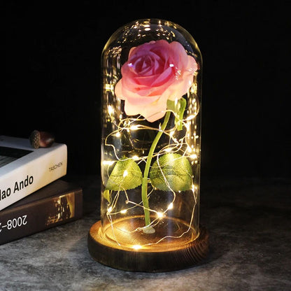 2026 Drop shipping Galaxy Rose Artificial Flowers Beauty and the Beast Rose Wedding Decor Creative Valentine's Day Mother's Gift