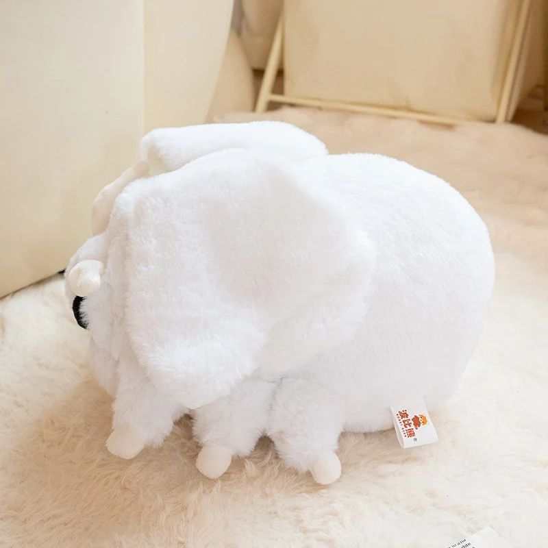 White Moth Plush Pillow Toy Soft Cartoon Moth Plushie Cute Night Butterfly Stuffed Animal Doll Xmas Birthday Gift