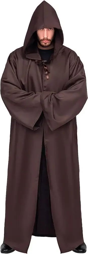 Halloween Aldult Jedi Knight Cosplay dark Cape Vader Cape avec chapeau guerre à capuche noir marron Cape mascarade fête Costume