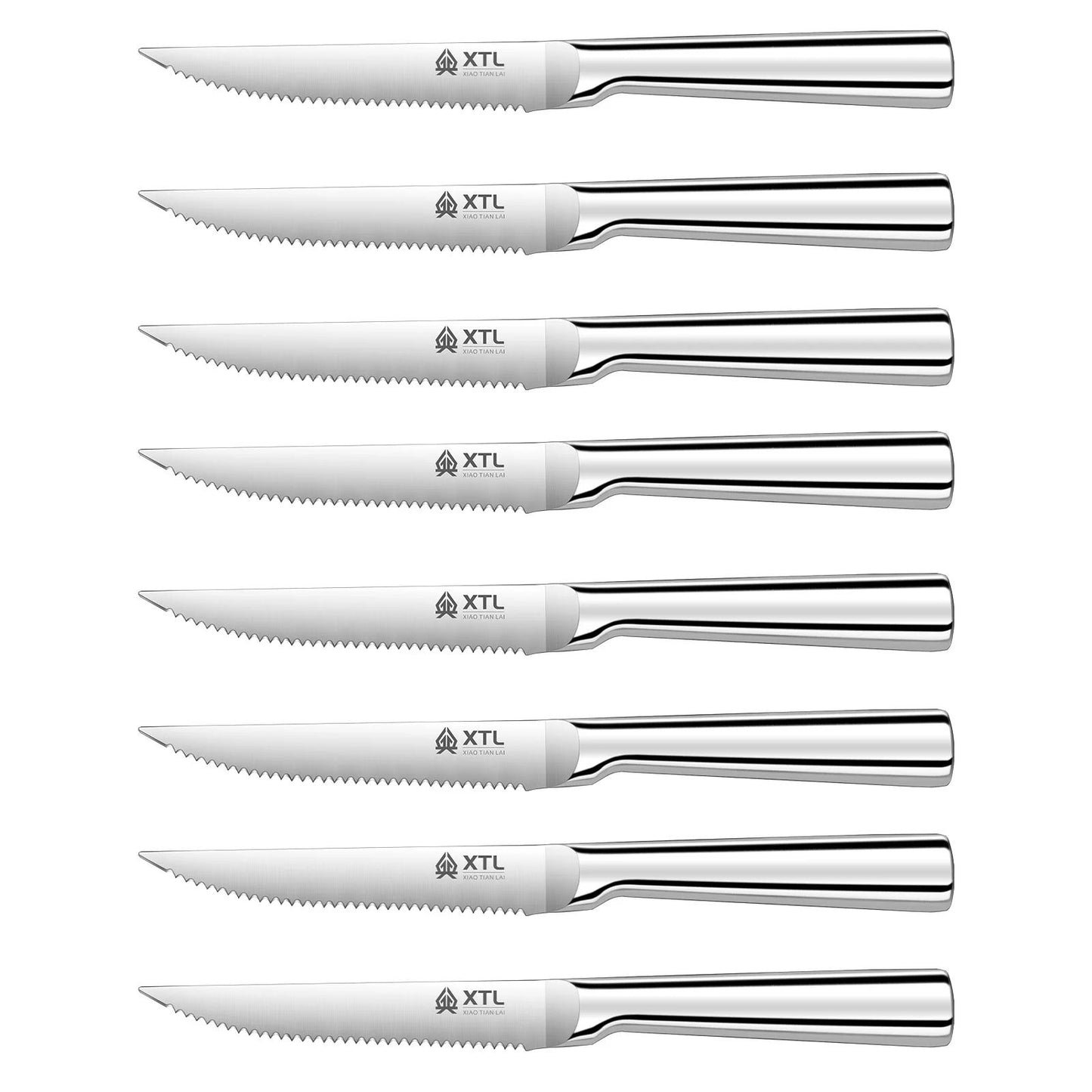Conjunto de Facas para Carne 4/6/8 Peças Lâmina de Aço Inoxidável seiko Facas de Cozinha Afiadas Faca de Jantar Cortador de Carne Conjunto de Talheres