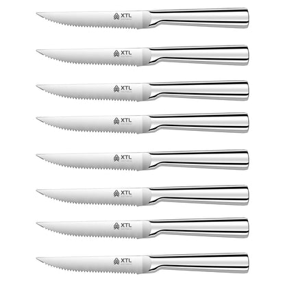 Conjunto de Facas para Carne 4/6/8 Peças Lâmina de Aço Inoxidável seiko Facas de Cozinha Afiadas Faca de Jantar Cortador de Carne Conjunto de Talheres