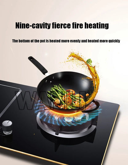Desktop 220v Household Built-in Electric Dual-purpose Gas Stove Induction Cooker Natural Gas/Liquefied Petroleum Gas Single-burn
