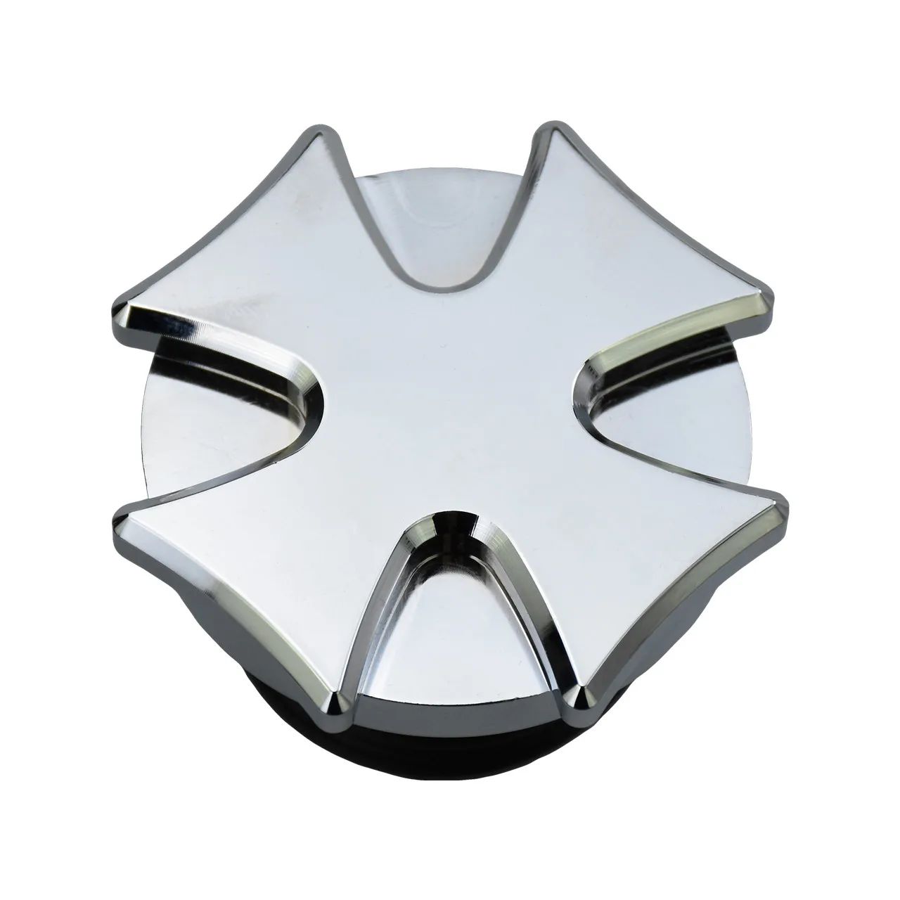 Tampa de combustível/óleo cromada preta para motocicleta Harley Sportster 883 1200 XL XR Iron Dyna Touring Softail FLHR