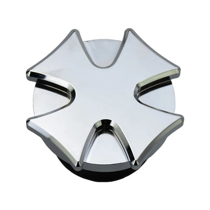 Tampa de combustível/óleo cromada preta para motocicleta Harley Sportster 883 1200 XL XR Iron Dyna Touring Softail FLHR