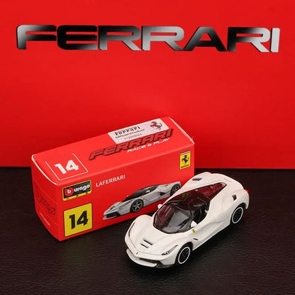 New In Stock Bburago 1:64 Ferrari 812 Competizione Yellow Alloy Miniature Ferrari Datyona Sp3 Sports Diecast Model Custom Toys
