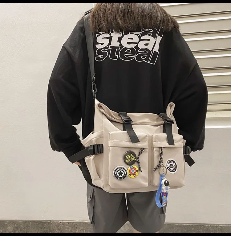 Japanese Harajuku School Bags for Teenage Girls Casual Fashion Crossbody Bag New Trendy Shoulder Bag Student Backpack Hand Bags