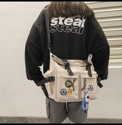 Japanese Harajuku School Bags for Teenage Girls Casual Fashion Crossbody Bag New Trendy Shoulder Bag Student Backpack Hand Bags