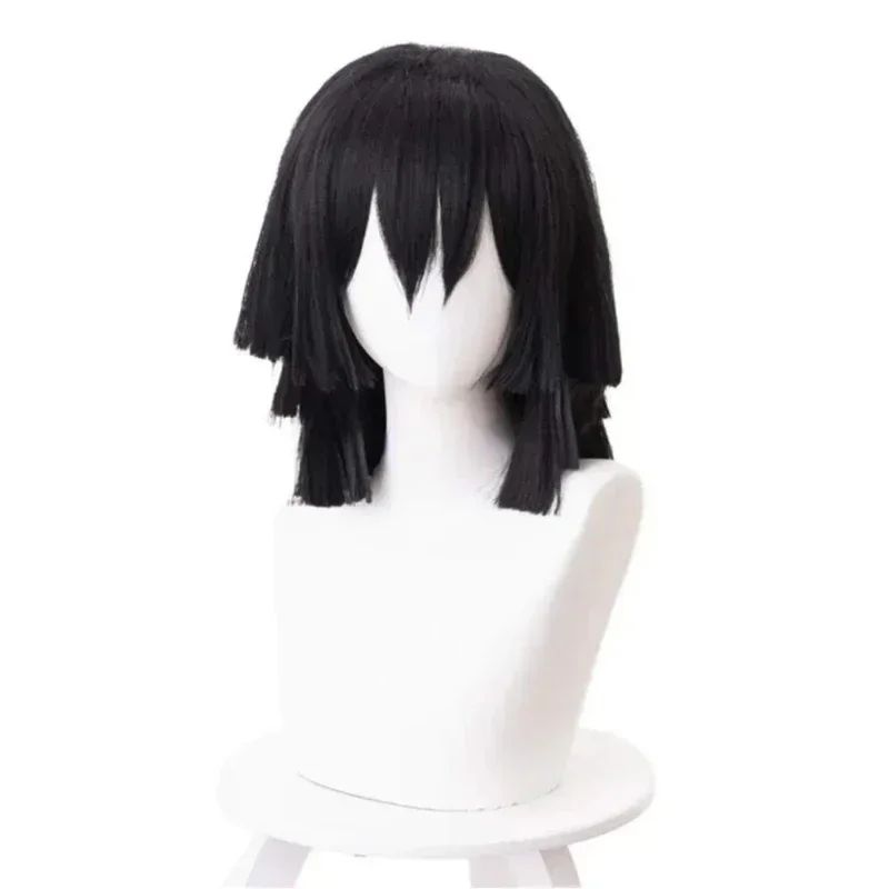 Anime Iguro Obanai Kimono Uniform Anime Pruik Cosplay Kostuum Halloween Feest
