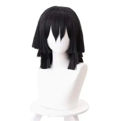 Anime Iguro Obanai Kimono Uniform Anime Pruik Cosplay Kostuum Halloween Feest