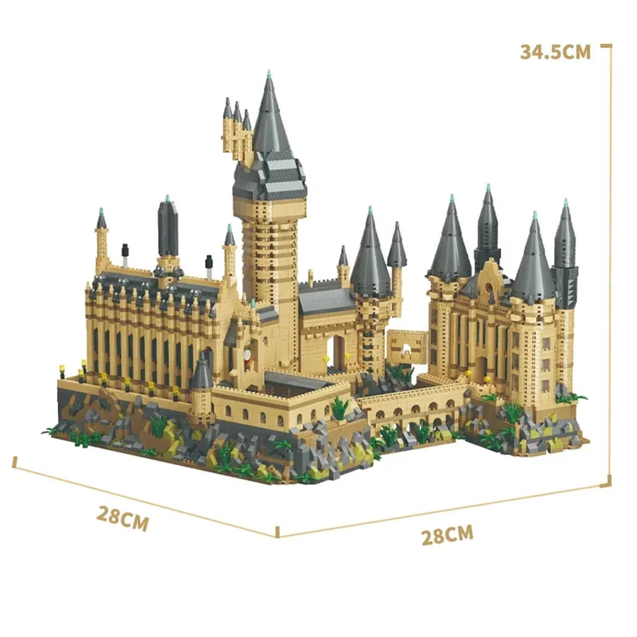 Magic Castle Arquitetura Medieval Conjunto de Construção Criativo Blocos de Montar Técnicos Kit MOC Presente Adultos Crianças Feriado