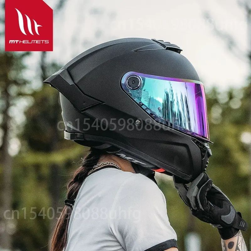 Viseira de substituição MT para capacete modelo THUNDER 4 SV MT-V-28B Lente de capacete Peças MT originais