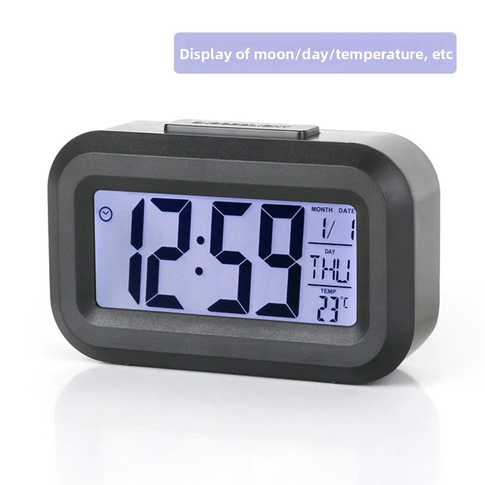 Digital Led Clock Household Bedside Battery Powered Multi-function Alarm Clock Desk Things for the Room Table Clocks Home Decor