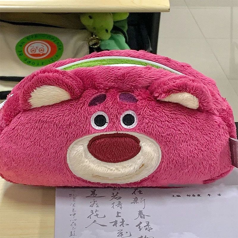 Disney Lotso Flip Alien Double Sided Pencil Case Cartoon Cute Pen Storage Bag Fuuny Child Birthday Gift