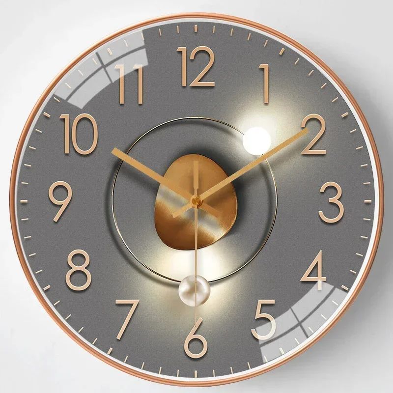 Originality Wall Clock Silent Non-Ticking Battery Operated Wall-mounted Clock Living Room Bedroom Kitchen Office Classroom
