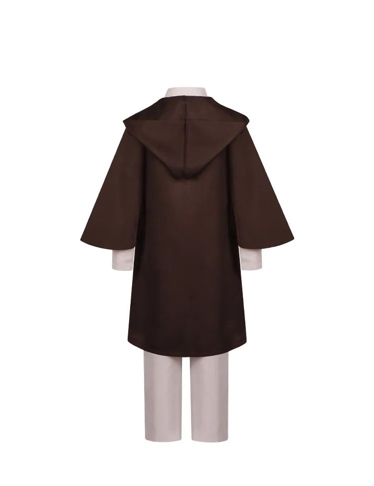 Obi Wan Kenobi Jedi Warrior Cosplay Costume Adult Kids Unisex Cloak Friar Uniform Robe Full Set Halloween Carnival Outfits