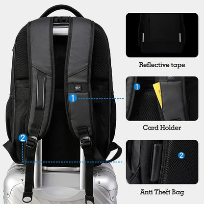Mochila SWISS MILITARY Masculina para Notebook Negócios Viagem Mochila 17 Polegadas Fashion Escolar Impermeável USB Grande Capacidade mochila