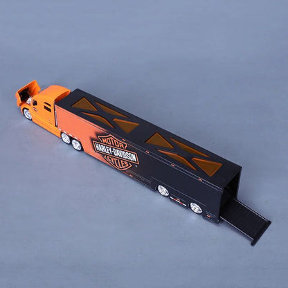 Em Estoque Maisto 1:64 Harley Davidson Mack Anthem Veículo de Transporte Pesado Contêiner Reboque Miniatura de Liga Fundida Brinquedo Carro