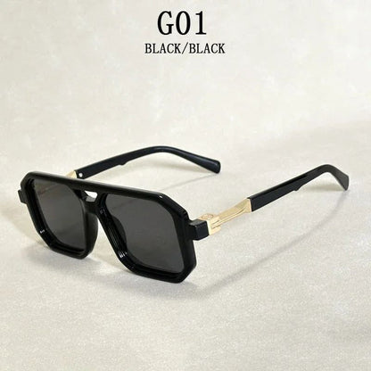 Óculos de Sol Vintage 2025 Proteção Solar Masculinos Quadrados Estilo Retrô Femininos da Moda Gafas De Sol