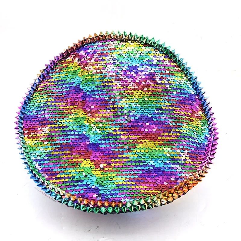 Chapéu de Capitão Chapéu Punk de Lantejoulas Coloridas com Strass para Festa Festival Aniversário Casamento Chapéu de Noiva Chapéu de Palco para Mulheres e Homens