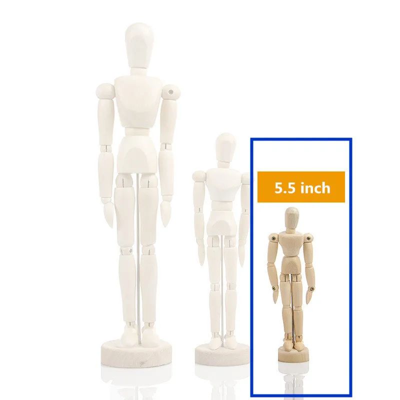 Wooden Hand Body Draw Action Toys Drawing Sketch Mannequin Model Movable Limbs Figures Home Decor Artist Models Jointed Doll