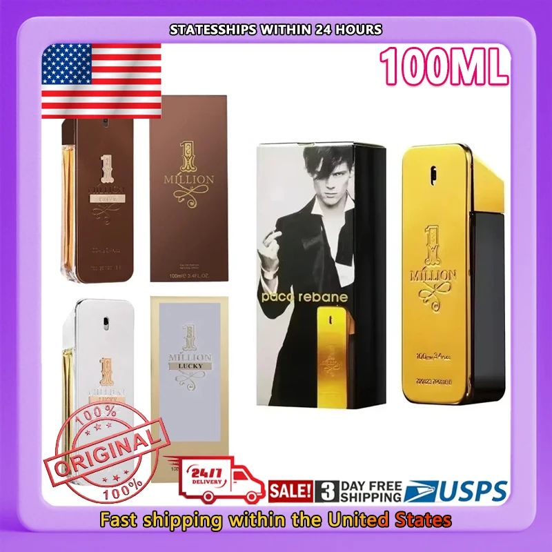 100ml Men Taste Strong Spicy Pheromone Cologne Body Spray Cologne Original Million Gold Hombre Perfume Lasting Strong Masculine