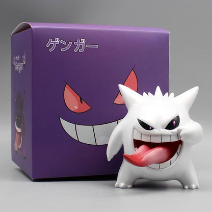 9cm Pokémon Gengar Boneco Transparente, Lindo Anime PVC Action Figure para Decoração de Quarto Coleção Presente para Fãs