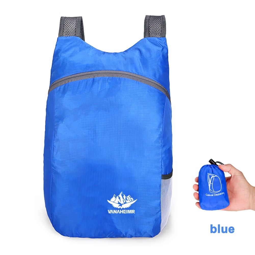 Mochila Dobrável Leve 15L Ultraleve para Homens e Mulheres - Mochila de Viagem, Esportes e Caminhada