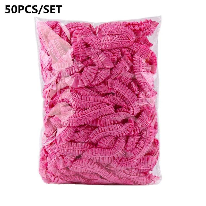 Toucas de Banho Descartáveis Acessórios para Sauna Transparentes e à Prova d'Água Toucas Descartáveis para Cabelo Produtos de Banheiro para Casa