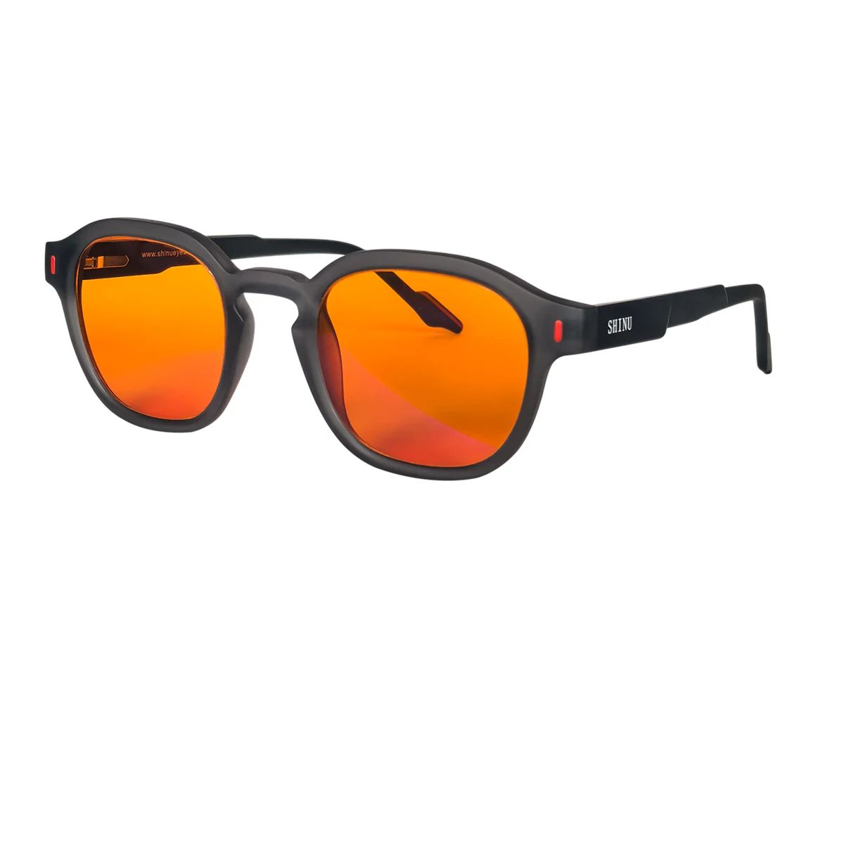 SHINU sleep better red lenses blue light filter glasses for men orange eyepieces gaming glasses Sleep aid glasses man customized