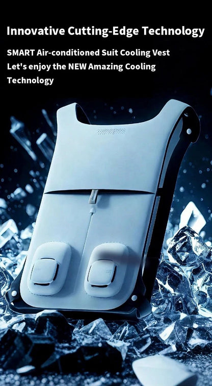 Jaqueta de Ar Condicionado Flexível Ajustável Reutilizável, Jaqueta com Ventiladores para Resfriamento Camisa Leve de Ar Condicionado para Trabalhar