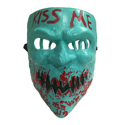 Human Removal Plan Mask Evil Smiley Bleeding Mask Men and Women Kiss Me Mask Halloween Mask Human Removal Plan Cosplay Mask