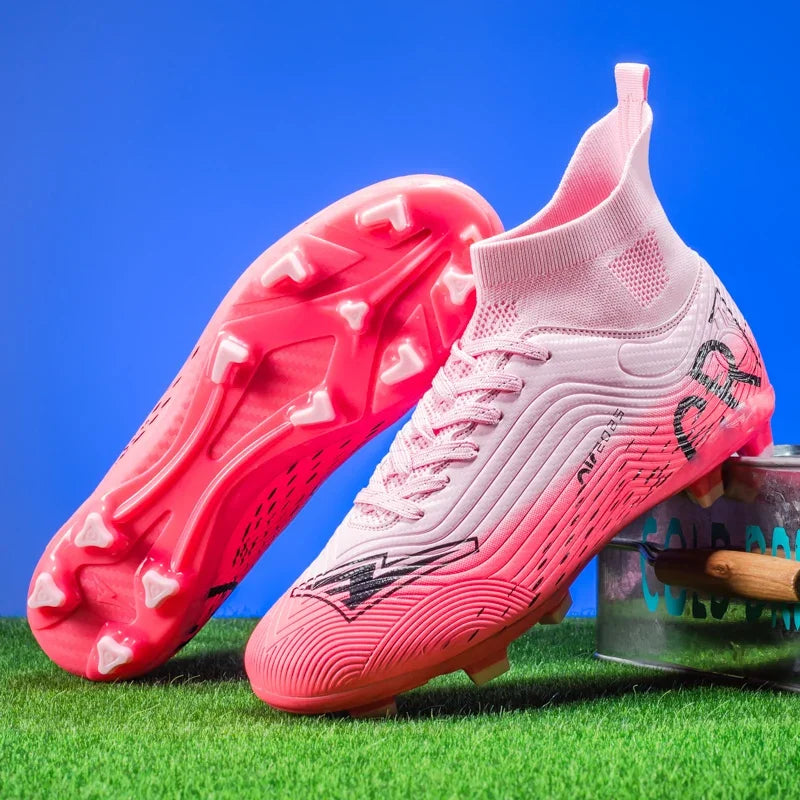 New Men Training Football Boots Ultralight Breathable Professional Soccer Shoes Soft Sport Unisex Grass Cleats Match Sneakers