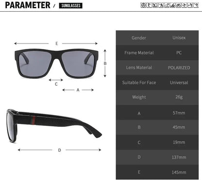 2025 Luxury Brand Polarized Sunglasses Men High-End Outdoor Glasses Fashion Square Driving Eyewear Travel Sun Glasses UV400